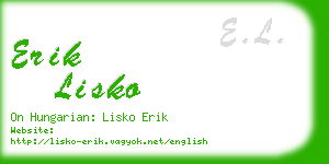 erik lisko business card